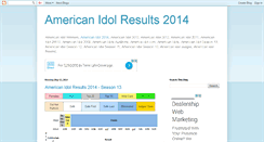 Desktop Screenshot of americanidolresults.blogspot.com