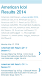 Mobile Screenshot of americanidolresults.blogspot.com