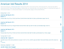 Tablet Screenshot of americanidolresults.blogspot.com