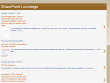 Tablet Screenshot of mssharepointlearnings.blogspot.com