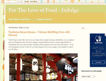 Tablet Screenshot of 4-the-love-of-food.blogspot.com