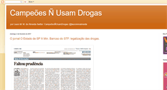 Desktop Screenshot of oscampeoesnaousamdrogas.blogspot.com