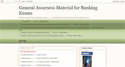 Desktop Screenshot of bankingexamsmaterial.blogspot.com