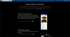 Desktop Screenshot of bobcrespospeaks.blogspot.com
