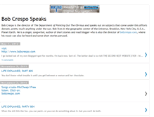 Tablet Screenshot of bobcrespospeaks.blogspot.com