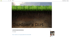 Desktop Screenshot of gardnersdirt.blogspot.com