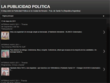 Tablet Screenshot of lapublicidadpolitica.blogspot.com