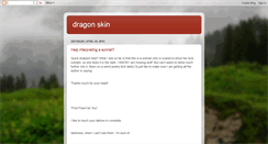 Desktop Screenshot of dragon-skin.blogspot.com