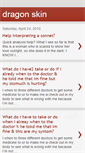 Mobile Screenshot of dragon-skin.blogspot.com