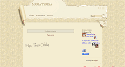 Desktop Screenshot of mariateresaoliveira.blogspot.com