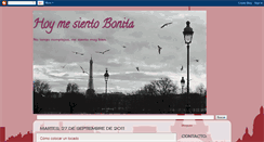 Desktop Screenshot of hoymesientobonita.blogspot.com