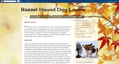 Desktop Screenshot of basset-hound-dog-lovers.blogspot.com