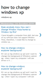 Mobile Screenshot of howtochangewindowsxp.blogspot.com