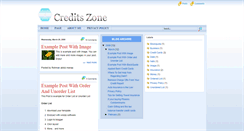 Desktop Screenshot of creditszone.blogspot.com