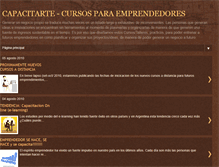 Tablet Screenshot of capacitarte-cursos.blogspot.com