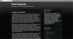 Desktop Screenshot of canaldeporte.blogspot.com