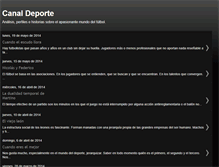 Tablet Screenshot of canaldeporte.blogspot.com