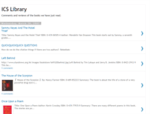 Tablet Screenshot of icslibrary.blogspot.com