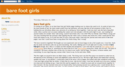 Desktop Screenshot of bare-foot-girls.blogspot.com