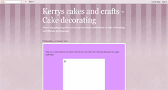 Desktop Screenshot of kerrryscakesandcrafts.blogspot.com