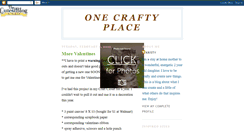 Desktop Screenshot of onecraftyplace.blogspot.com