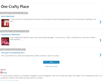 Tablet Screenshot of onecraftyplace.blogspot.com