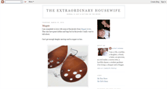 Desktop Screenshot of extraordinaryhousewife.blogspot.com