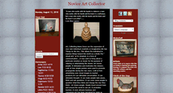 Desktop Screenshot of noviceartcollector.blogspot.com