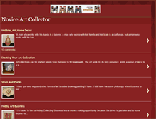 Tablet Screenshot of noviceartcollector.blogspot.com