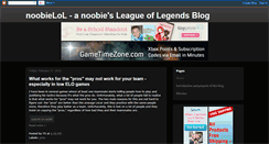 Desktop Screenshot of noobielol.blogspot.com