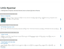 Tablet Screenshot of littlemyanmar.blogspot.com
