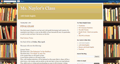 Desktop Screenshot of msnaylorsclass.blogspot.com