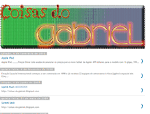 Tablet Screenshot of coisas-do-gabriel.blogspot.com