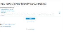 Tablet Screenshot of diabetic-heart-disease-prevention.blogspot.com