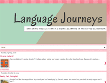 Tablet Screenshot of languagejourneys.blogspot.com