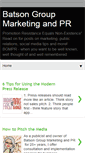 Mobile Screenshot of batsongroupmarketingandpr.blogspot.com