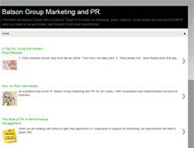 Tablet Screenshot of batsongroupmarketingandpr.blogspot.com