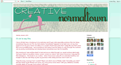 Desktop Screenshot of creativenormaltown.blogspot.com