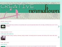 Tablet Screenshot of creativenormaltown.blogspot.com