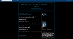 Desktop Screenshot of covenantchurchministries.blogspot.com