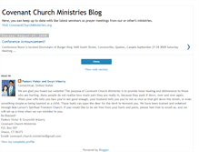 Tablet Screenshot of covenantchurchministries.blogspot.com