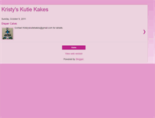 Tablet Screenshot of kristyskutiekakes.blogspot.com