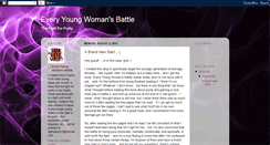 Desktop Screenshot of every-young-womans-battle.blogspot.com