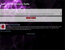 Tablet Screenshot of every-young-womans-battle.blogspot.com