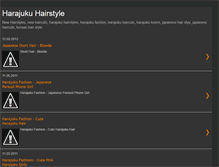 Tablet Screenshot of harajukuhairstyle.blogspot.com