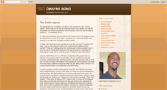 Desktop Screenshot of dwaynebond.blogspot.com