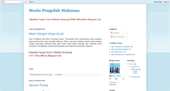 Desktop Screenshot of mesin-makanan.blogspot.com