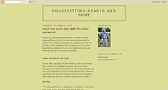 Desktop Screenshot of housesittinghearthandhome.blogspot.com