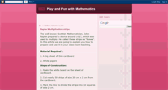 Desktop Screenshot of mathsprojects.blogspot.com