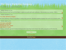 Tablet Screenshot of greenmarketingcompany.blogspot.com